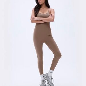 Adanola - Ultimate Low Cross Back Unitard - Pebble Brown